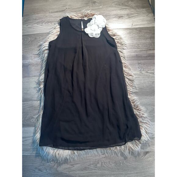 Soprano kids black dress with white flowers - Picture 8 of 9